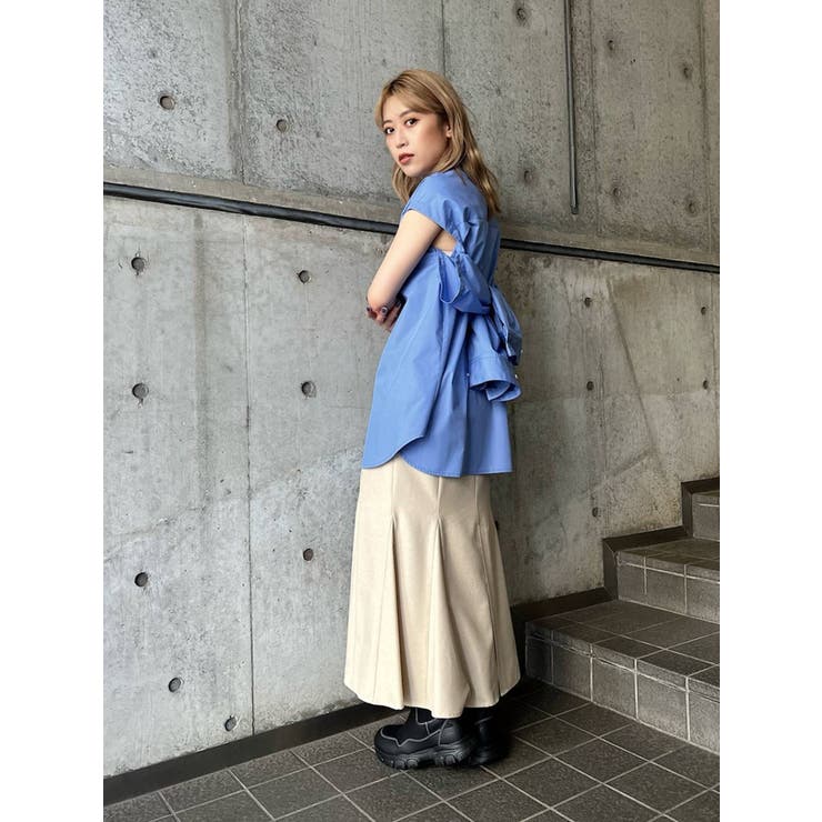 【MURUA】マルチウェイシャツ ブルー マルチウェイシャツ[品番：MKSW0062891]｜MURUA（ムルーア）の
