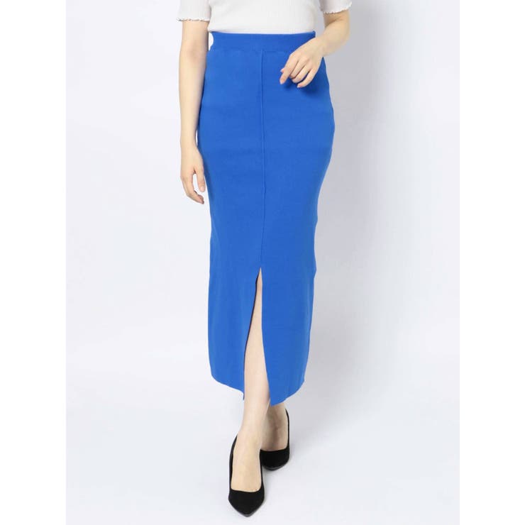 ブルー | タイトスリットニットスカート | MURUA