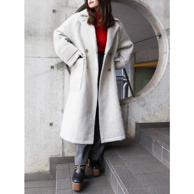 アイボリー | シャギーオーバーコート | MURUA