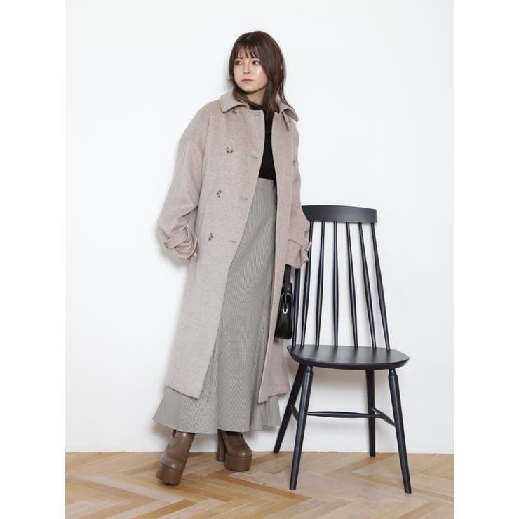 ダブルステンカラーコート[品番：MKSW0047142]｜MURUA（ムルーア