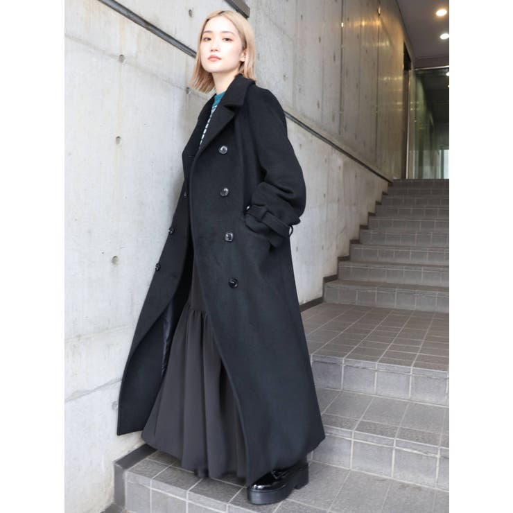 ダブルマキシチェスターコート[品番：MKSW0047838]｜MURUA