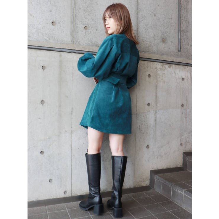 ウエストベルトミニワンピース[品番：MKSW0048192]｜MURUA（ムルーア