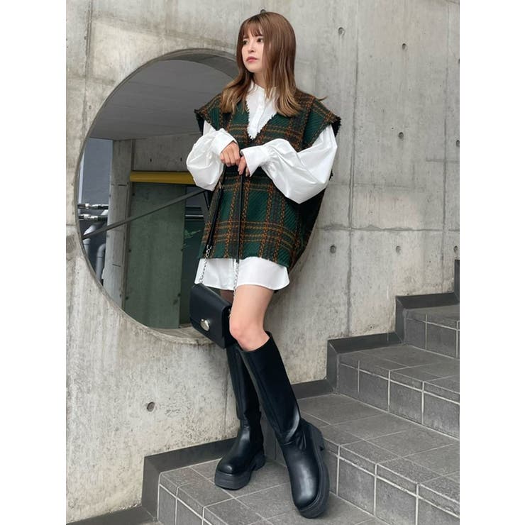 ルーズベストシャツワンピース【セット販売】[品番：MKSW0045825