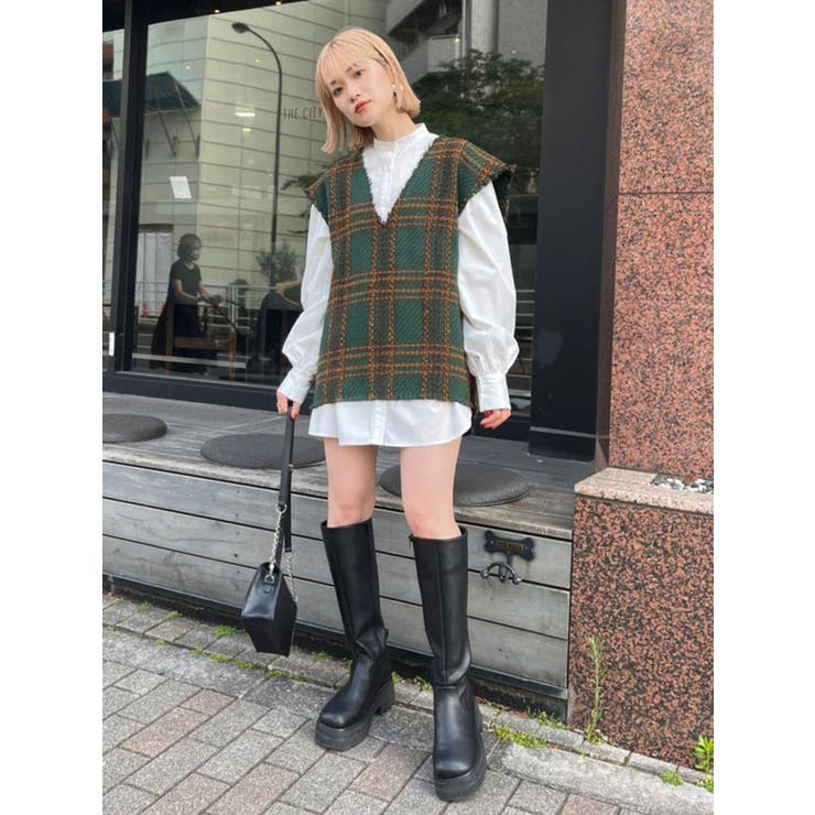 ルーズベストシャツワンピース【セット販売】を使った人気