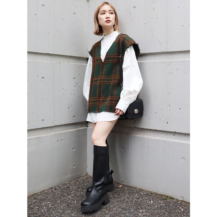 ルーズベストシャツワンピース【セット販売】を使った人気