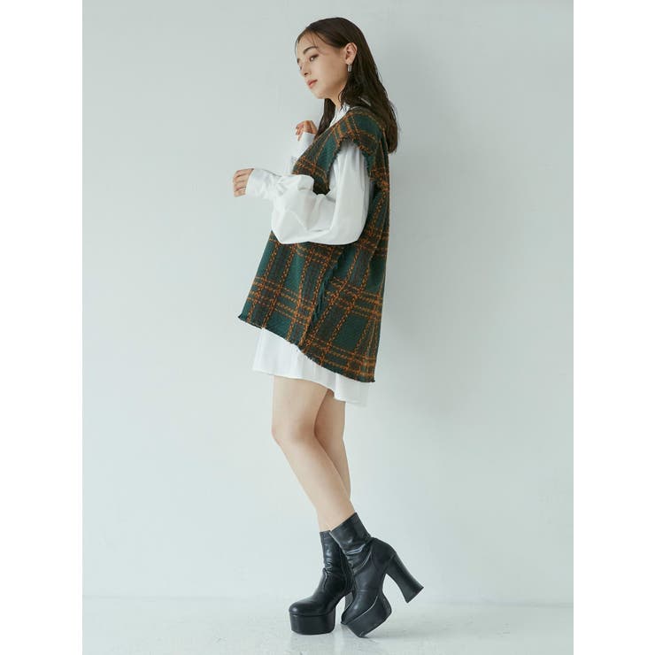 ルーズベストシャツワンピース【セット販売】[品番：MKSW0045825