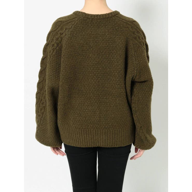 WEB限定 ITEM】ボリュームケーブルニット[品番：MKSW0047469]｜MURUA
