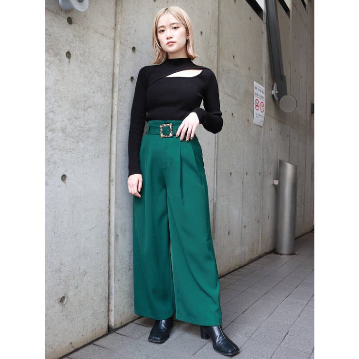 変形ネックニット[品番：MKSW0047880]｜MURUA（ムルーア）の