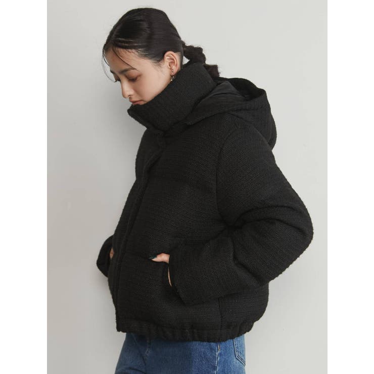 ツイードショートエアコンダウン[品番：MKSW0047216]｜MURUA（ムルーア