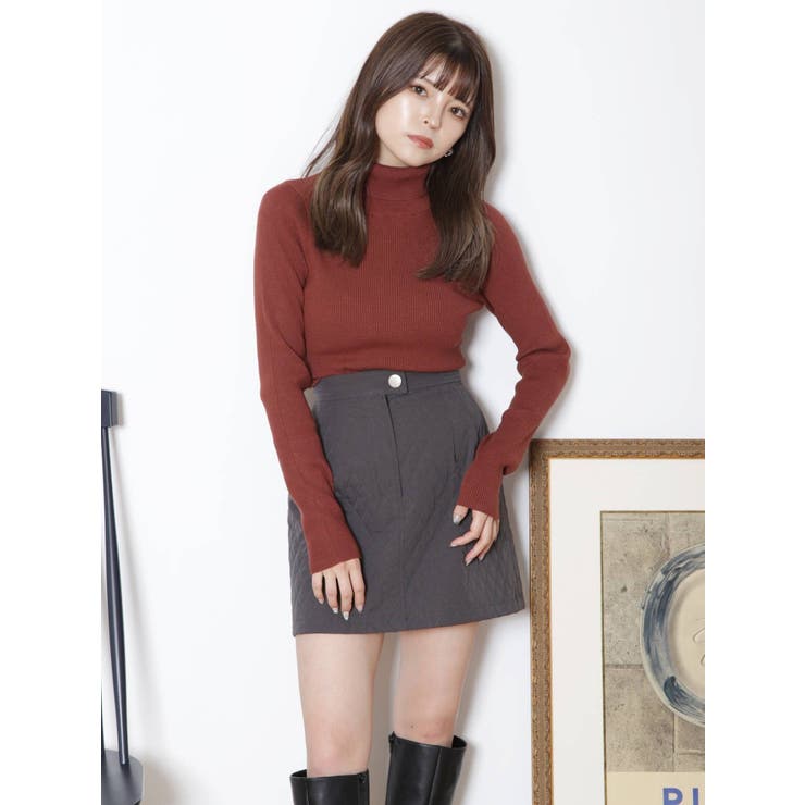 キルティングミニスカート[品番：MKSW0047882]｜MURUA（ムルーア）の