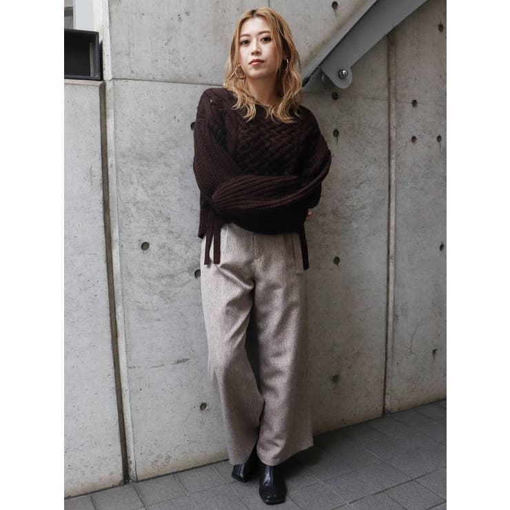 リボンケーブルニット[品番：MKSW0049258]｜MURUA（ムルーア）の