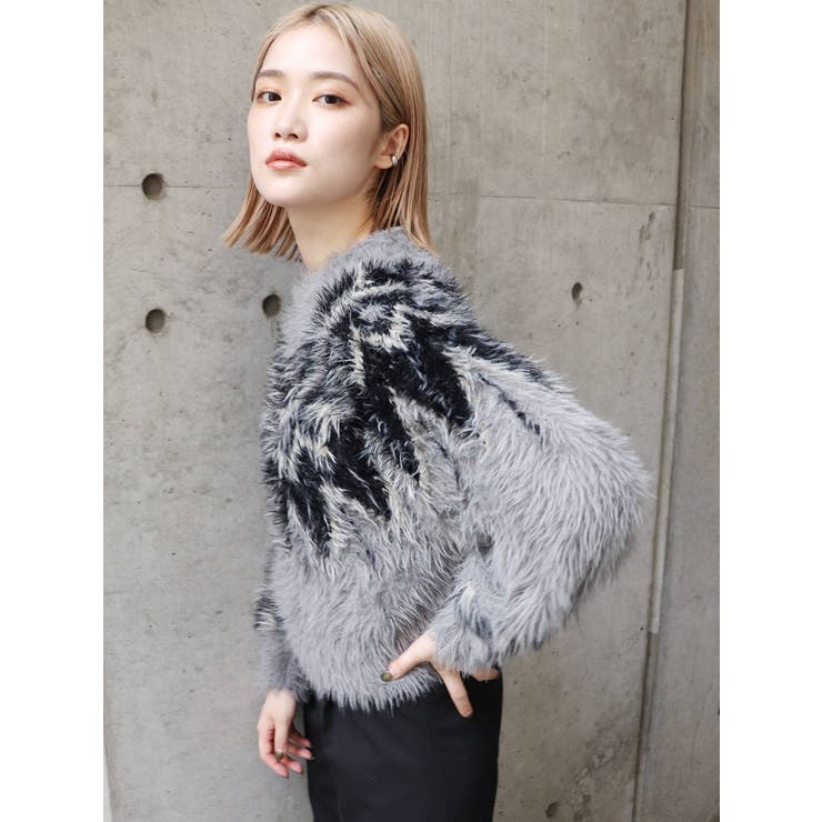 パリコレクション フェザーノルディックニット[品番：MKSW0047887]｜MURUA トップス