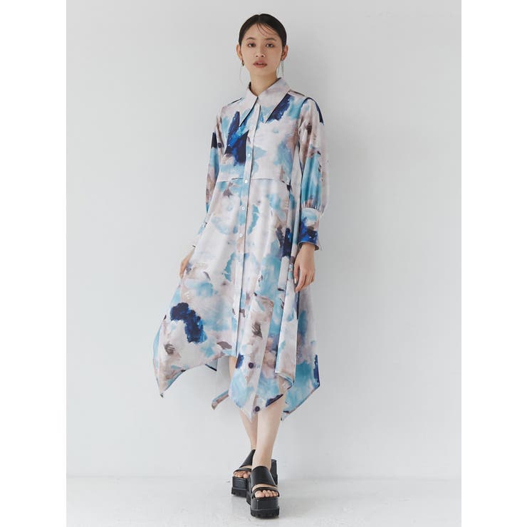 極綺麗‼️ふんわりゆったり✨シャツワンピース♡近年物 マックスマーラ 羽織りにも◎ ❇️MaxMaraマックスマーラ24新作シルクシャツワンピース - メルカリ