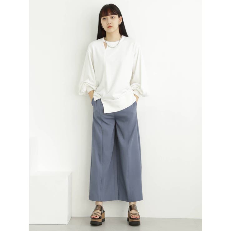ハイウエストベルトワイドパンツ[品番：MKSW0049632]｜MURUA
