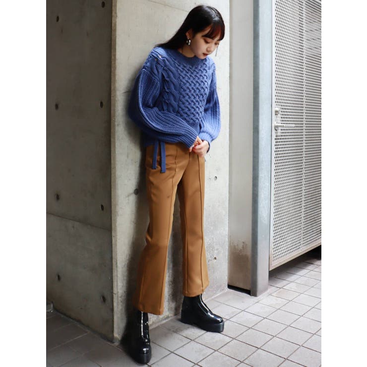 ステップスリットフィットフレアパンツ | MURUA | 詳細画像4 