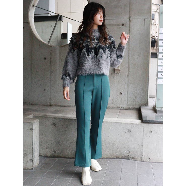 ステップスリットフィットフレアパンツ | MURUA | 詳細画像6 