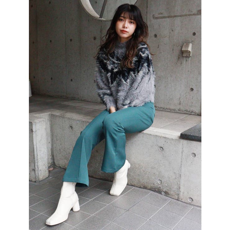 ステップスリットフィットフレアパンツ | MURUA | 詳細画像8 