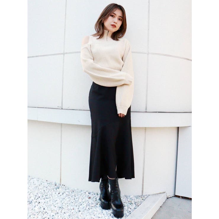 アシメスリットマーメイドスカート | MURUA | 詳細画像7 