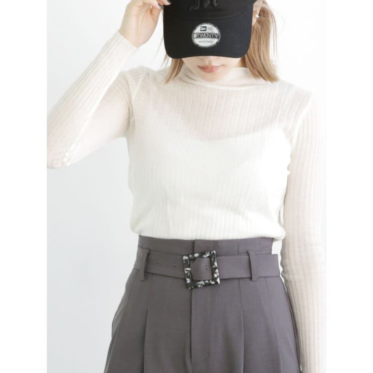 アイボリー | バンプタートルニット | MURUA