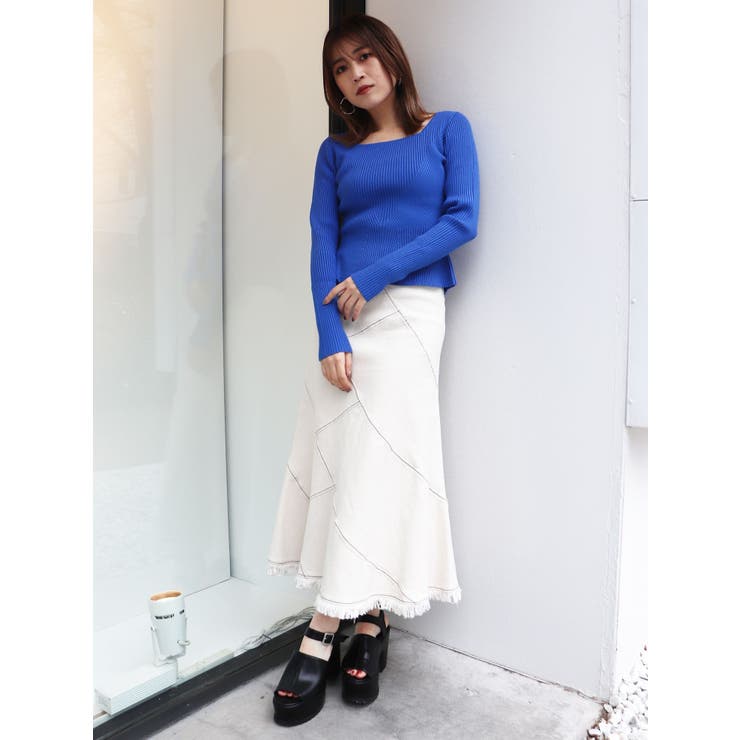 ショートペプラムニット | MURUA | 詳細画像11 