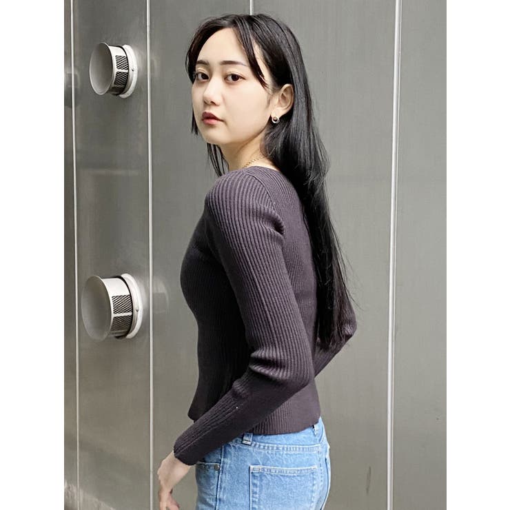 ショートペプラムニット | MURUA | 詳細画像6 