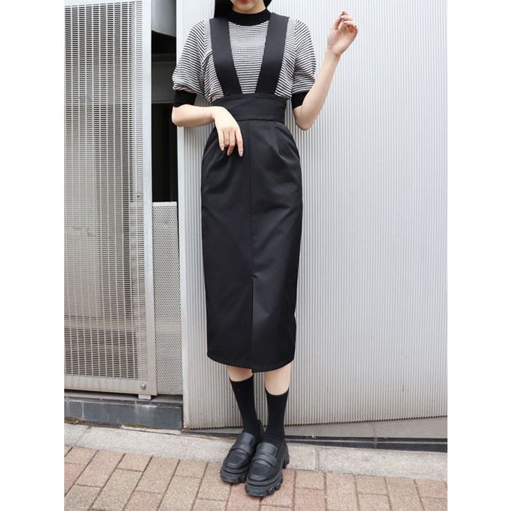 ブラック | ショルダーベルトジャンパースカート | MURUA