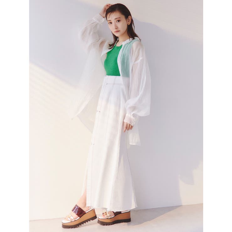 シアーシャイニーボリュームシャツ[品番：MKSW0049871]｜MURUA