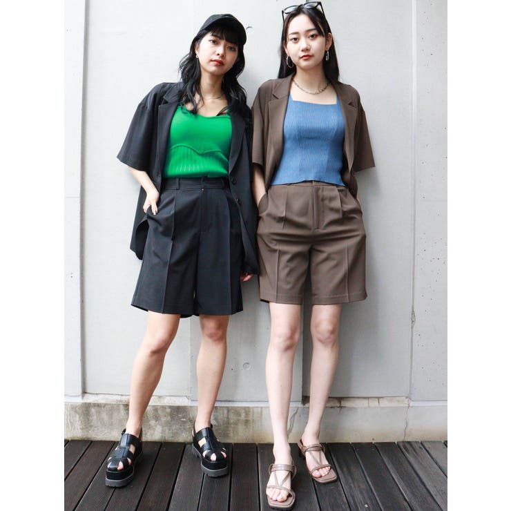 タックハーフパンツ[品番：MKSW0049906]｜MURUA（ムルーア）の