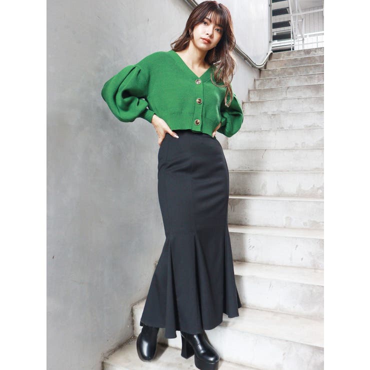 バックスリットハイウエストマーメイドスカート | MURUA | 詳細画像10 