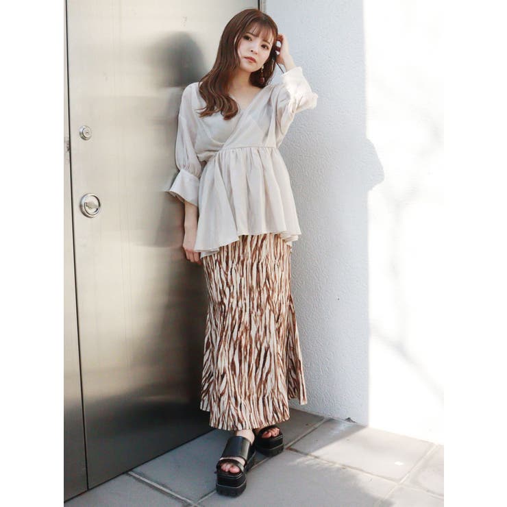 バックスリットハイウエストマーメイドスカート | MURUA | 詳細画像7 