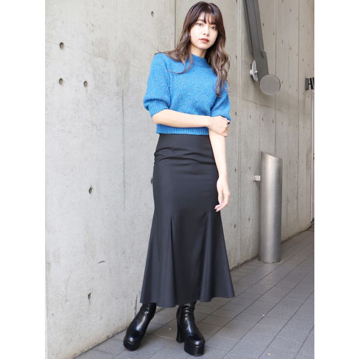 バックスリットハイウエストマーメイドスカート | MURUA | 詳細画像9 