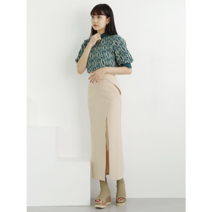 パターンジャガートハーフニット | MURUA | 詳細画像15 