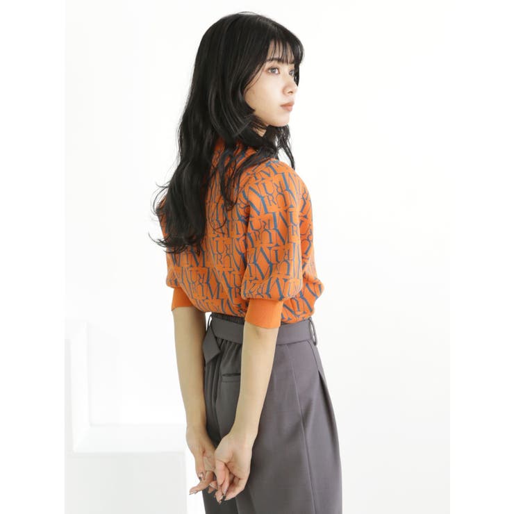 パターンジャガートハーフニット | MURUA | 詳細画像18 