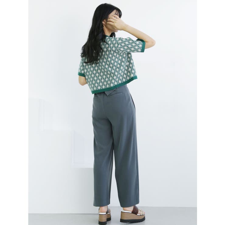 モノグラムハーフスリーブニットポロ | MURUA | 詳細画像14 