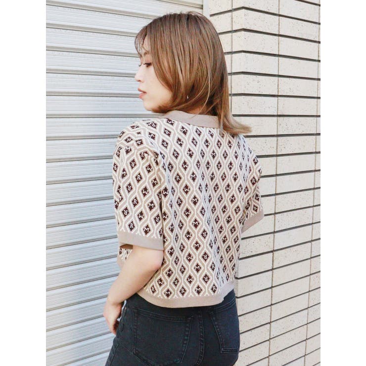 モノグラムハーフスリーブニットポロ | MURUA | 詳細画像26 