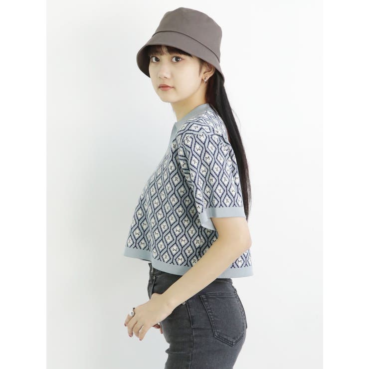 モノグラムハーフスリーブニットポロ | MURUA | 詳細画像9 