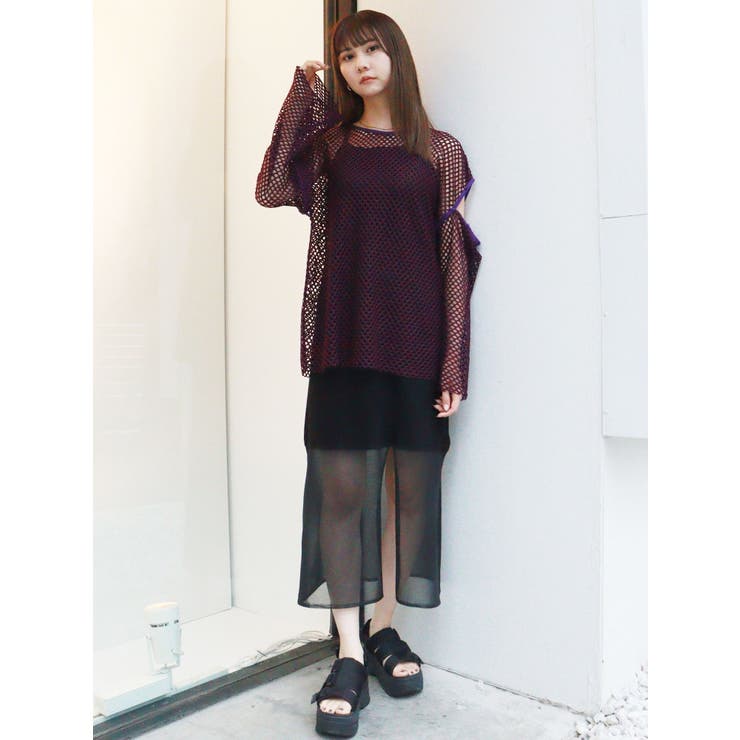 シアーニットキャミワンピース[品番：MKSW0051540]｜MURUA