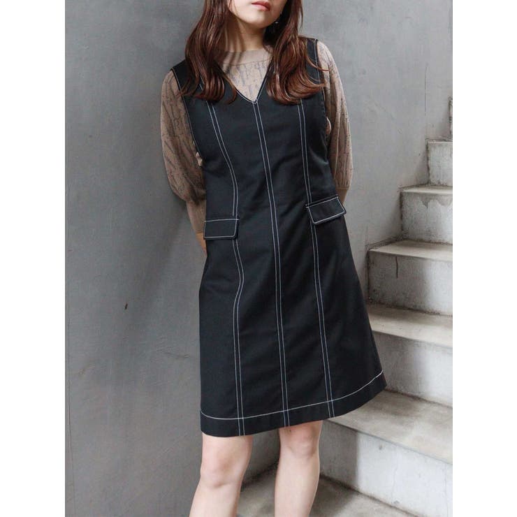 ブラック | ミニステッチジャンスカ | MURUA