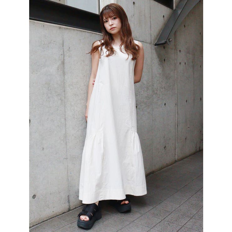 タグ付　MerletteByward Dress サイドティアードワンピース