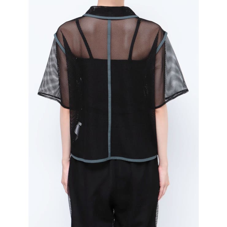 パイピングメッシュシャツ | MURUA | 詳細画像15 