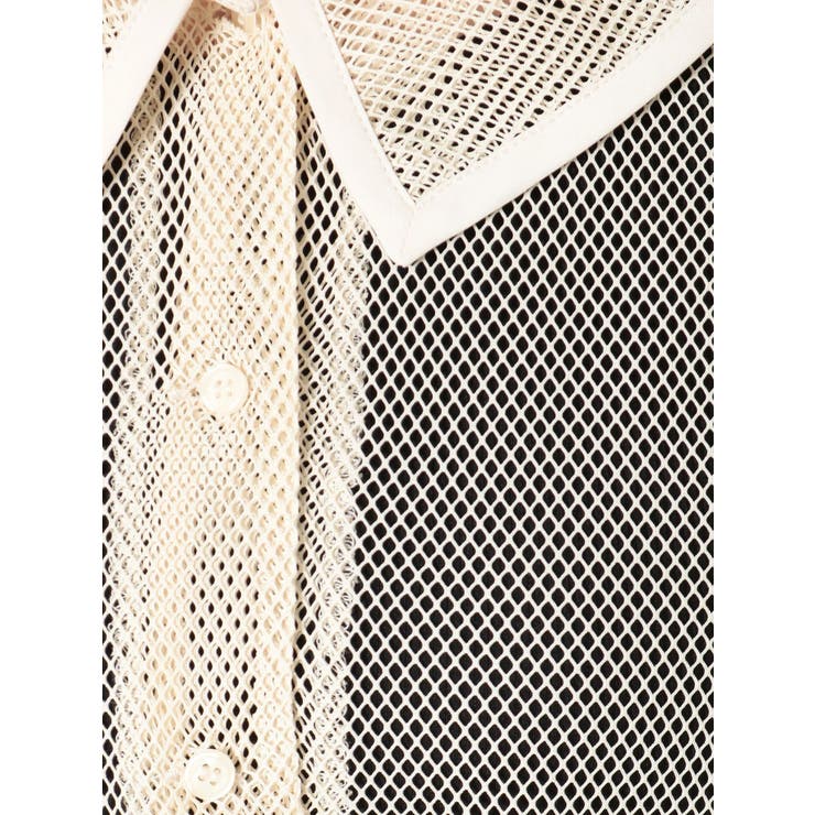 パイピングメッシュシャツ | MURUA | 詳細画像20 