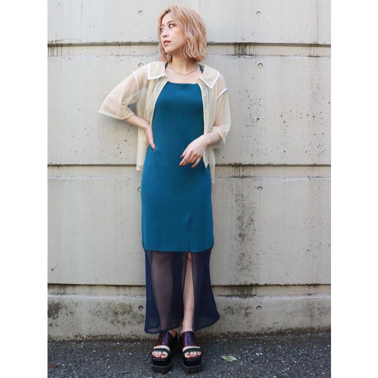 パイピングメッシュシャツ | MURUA | 詳細画像9 