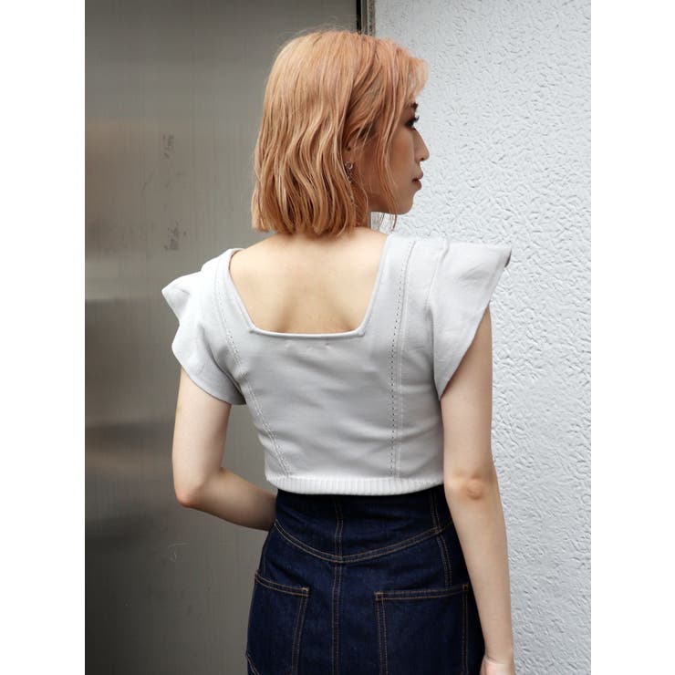 スクエアフリルニットタンク | MURUA | 詳細画像10 