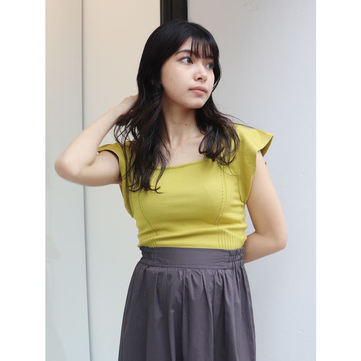 スクエアフリルニットタンク | MURUA | 詳細画像13 