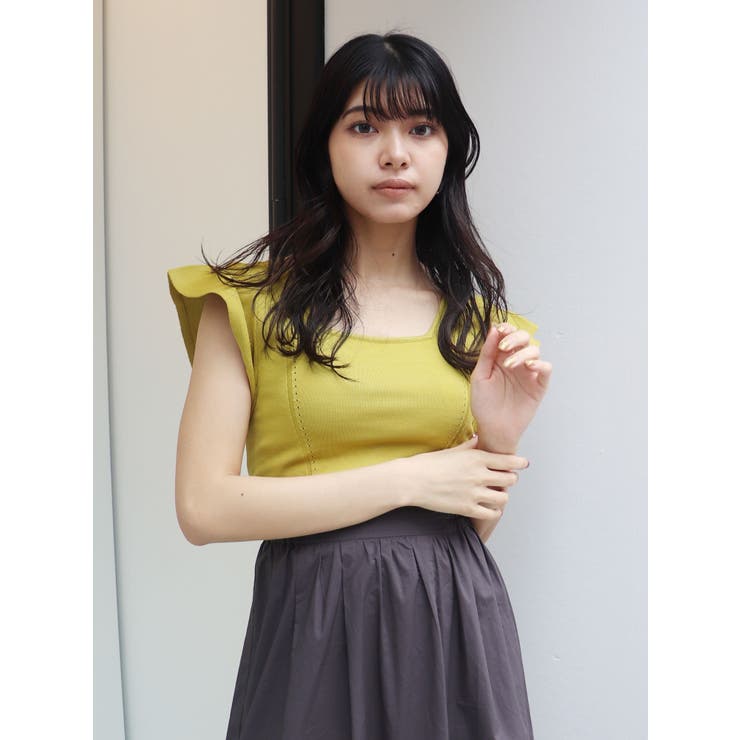 スクエアフリルニットタンク | MURUA | 詳細画像14 