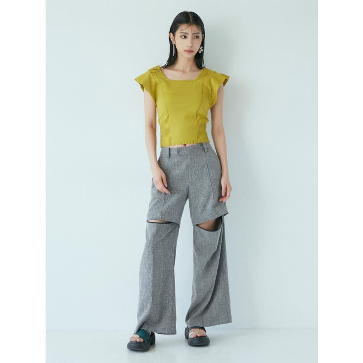 スクエアフリルニットタンク | MURUA | 詳細画像5 