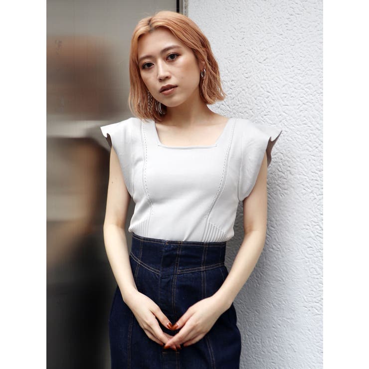 スクエアフリルニットタンク | MURUA | 詳細画像9 