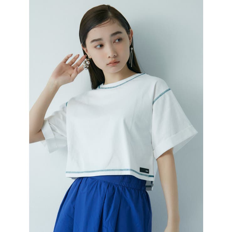 オーガビッツショートステッチTシャツ[品番：MKSW0051086]｜MURUA