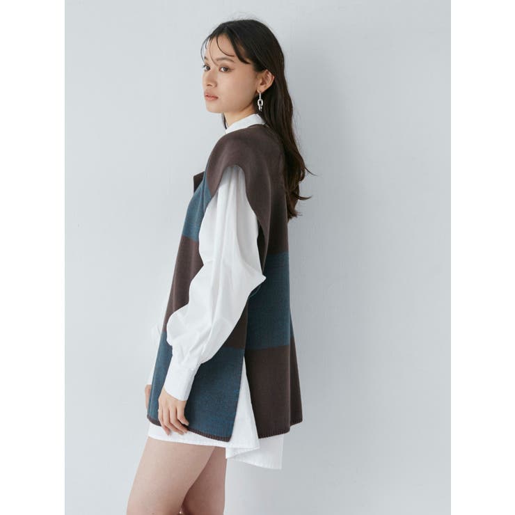 レイヤードニットシャツワンピース | MURUA | 詳細画像25 