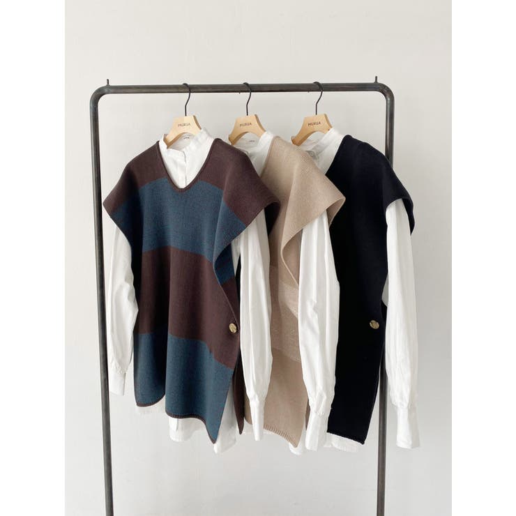 レイヤードニットシャツワンピース | MURUA | 詳細画像31 